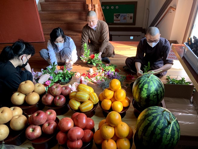 The Vesak Great Ceremony at Hoang Phap Temple in Jeonju City - South Korea